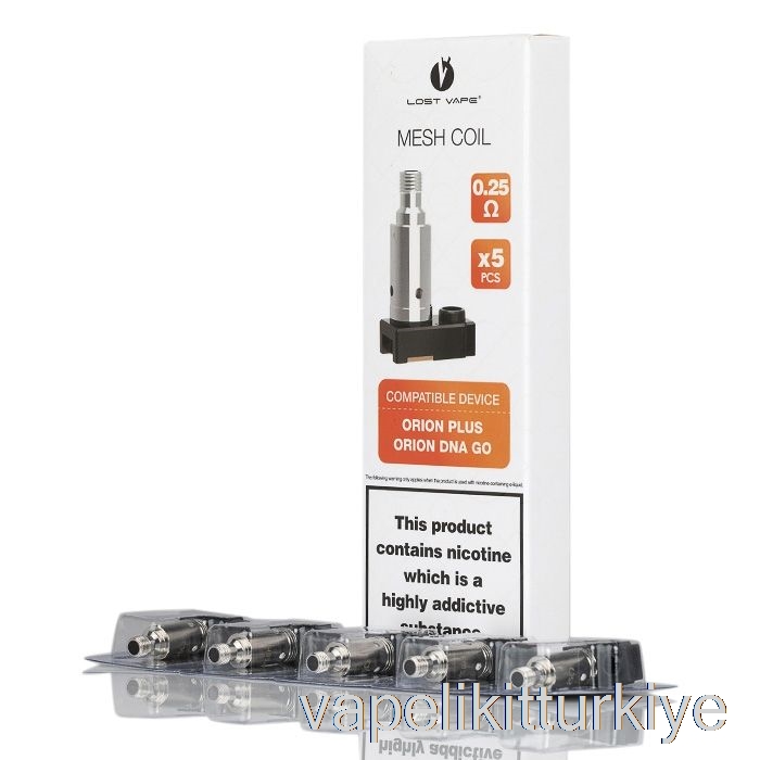 Vape Likit Kayıp Vape Orion Plus Yedek Bobinler 0.25ohm Mesh Occ Bobinler